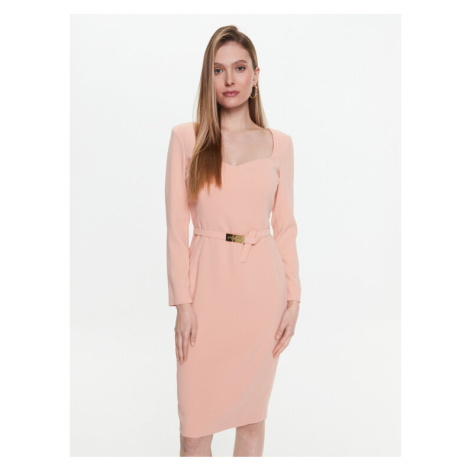 Pinko Koktejlové šaty Mendosa 100559 7624 Ružová Regular Fit