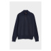 MIKINA GANT SACKER RIB HALF ZIP EVENING BLUE