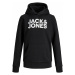 Jack & Jones Junior Mikina  čierna / biela