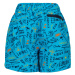 Chlapčenské plavky COLOR KIDS Swim shorts short AOP-cyan blue