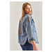 Bianco Lucci Women's Embroidered Denim Jacket