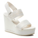 Calvin Klein Jeans Sandále Wedge Sandal Webbing In Mr YW0YW01360 Biela