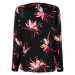 Blúzka s kvetinovým dizajnom Alba Moda Čierna/Pink/Koralová