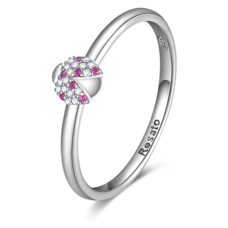 Rosato Jemný strieborný prsteň s lienkou Allegra RZA019 52 mm