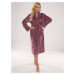 Bathrobe De Lafense 628 Abigail long M-2XL women's berrywood 060