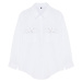 Trendyol Curve Large Size Stone Embroidered Poplin Woven Shirt with Pockets