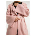 Usha Pletený kabát  pastelovo ružová