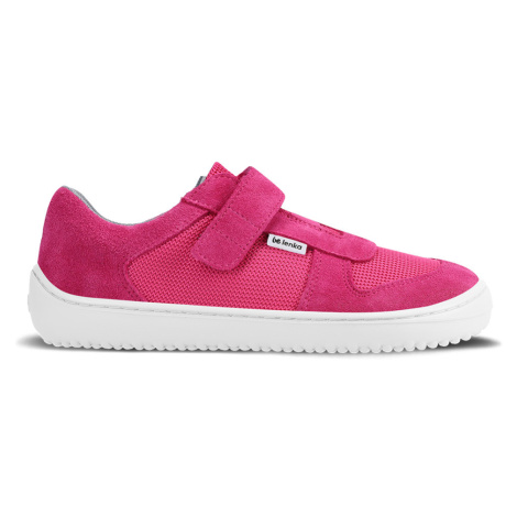 Detské barefoot tenisky Be Lenka Joy - Dark Pink & White