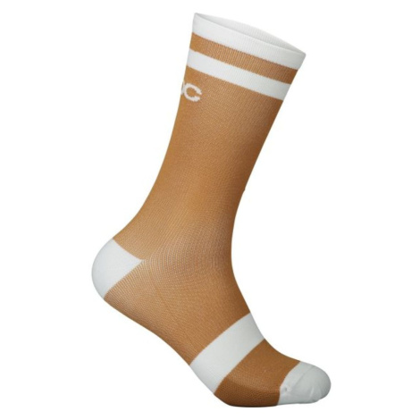 POC Cyklistické ponožky klasické - LURE MTB - hnedá/biela