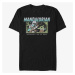Queens Star Wars: Mandalorian - Macaroon Chase Men's T-Shirt Black