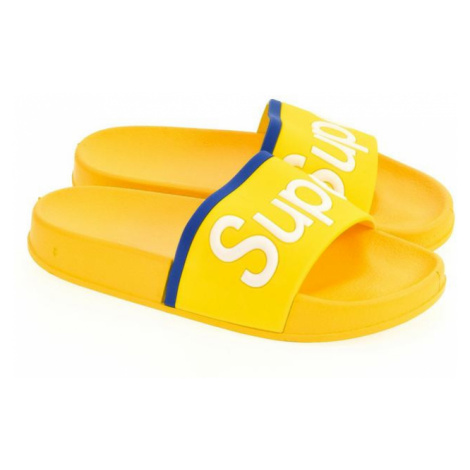 Detské žlté šľapky SUPER