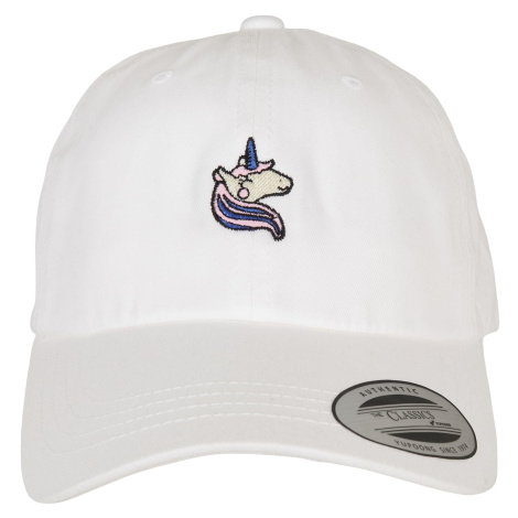 Women's Unicorn Dad cap in white mister tee