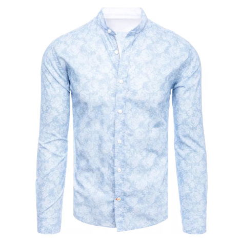 Modrá elegantná pánska košeľa DStreet