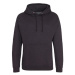 Just Hoods Unisex mikina s kapucňou JH001 Black Smoke