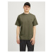 Khaki pánske tričko Jack & Jones