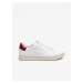 White Men's Diesel Athene Leather Sneakers - Men's