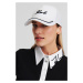 Šiltovka Karl Lagerfeld K/Signature Piping Cap White/Black