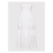 Iconique Letné šaty Gaia IC22 096 Biela Regular Fit