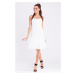 Dámske značkové šaty EVA & LOLA s rozšírenou sukňou biele - Biela / - EVA & LOLA