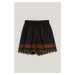 Šortky Karl Lagerfeld Embroidered Shorts Black