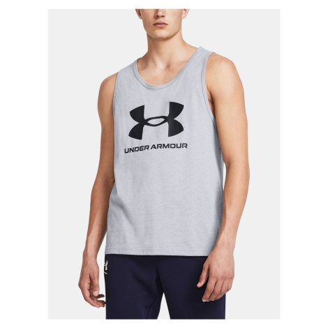 Svetlosivé pánske tielko Under Armour UA Sportstyle Logo