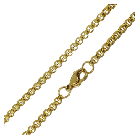 Retiazka z chirurgickej ocele Gold Wheels - 2 mm / 50-90cm