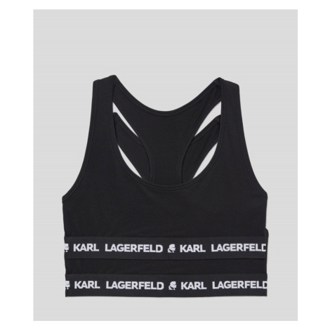 Spodná Bielizeň Karl Lagerfeld Logo Bralette 2-Pack Čierna
