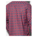 Pánska károvaná košeľa s dlhým rukávom K509 - červená