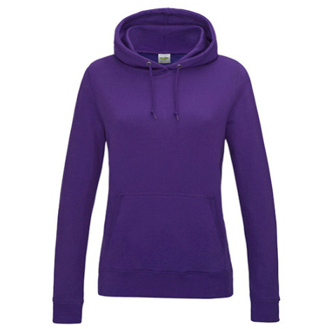 Just Hoods Dámska mikina s kapucňou JH001F Purple