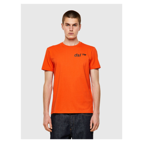 Diesel Tričko - TDIEGOSB5 TSHIRT oranžové