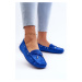 Women's suede loafers Blue Si Passione