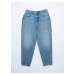 Big Star Woman's Mom Jeans Trousers Denim 190095 Medium Denim-363