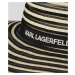 Klobúk Karl Lagerfeld Karl Essential Stripe Fedora