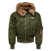 ALPHA INDUSTRIES Zimná bunda '45P'  olivová / biela