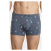 Boxerky Atlantic 2MH-061 2-pack Farba: Modrá