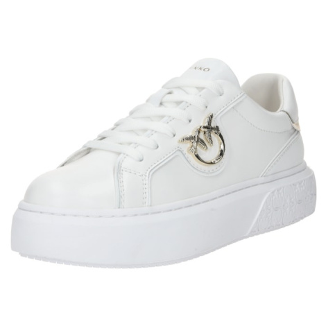 PINKO Nízke tenisky 'YOKO'  strieborná / biela