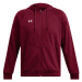 Pánska zateplená mikina so zipsom UNDER ARMOUR UA Rival Fleece FZ Hoodie-RED