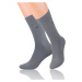 Hladké pánské ponožky s jemným vzorem 056 JEANS 45-47
