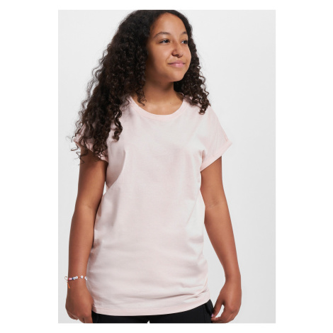 Girls' Organic Shoulder Extended T-Shirt - Pink Urban Classics