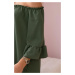 Spanish blouse with ruffles on the khaki sleeve