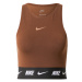 Nike Sportswear Top  hnedá / svetlohnedá / čierna / biela
