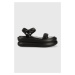 Sandále Liu Jo ARIA 03 dámske, čierna farba, na platforme, SA3081EX08422222