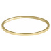 Troli Elegantný minimalistický prsteň z ocele Gold 59 mm