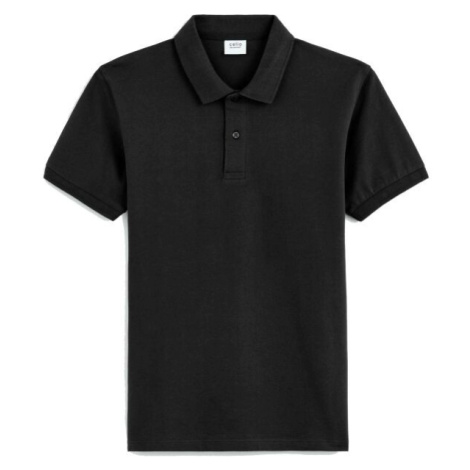 CELIO TEONE Pánske polo tričko, čierna, veľkosť