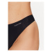 Calvin Klein Underwear Súprava 3 kusov stringových nohavičiek 000QD3558E Čierna