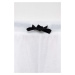 Detské bavlnené šortky Sisley biela farba, s potlačou, nastaviteľný pás