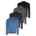 SET OF FOUR V4007 DEWBERRY MEN'S SWEATSHIRT-BLACK-NAVY-ANTHRACITE-INDIGO