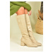 Fox Shoes Ten Women's Suede Low Heeled Daily Boots