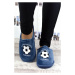 Modré papuče FOOTBALL