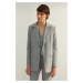 Trendyol Gray Premium Regular Lined Woven Blazer Jacket